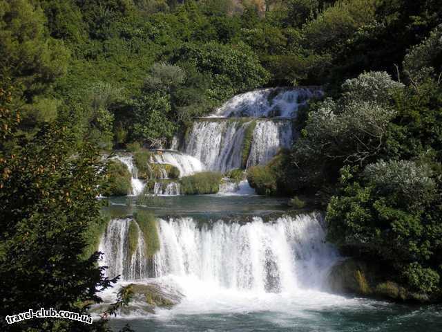  Хорватия  макарская ривьера, курорт башка вода  водопад крка