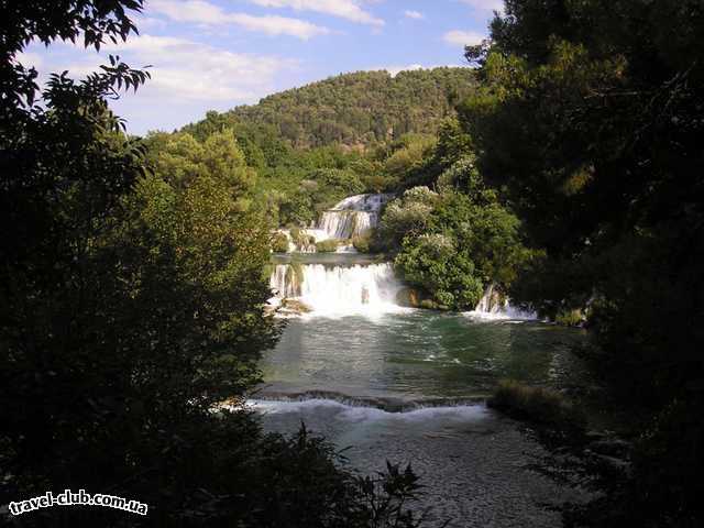  Хорватия  макарская ривьера, курорт башка вода  водопад крка