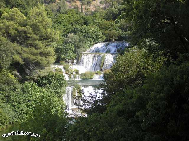  Хорватия  макарская ривьера, курорт башка вода  водопад крка