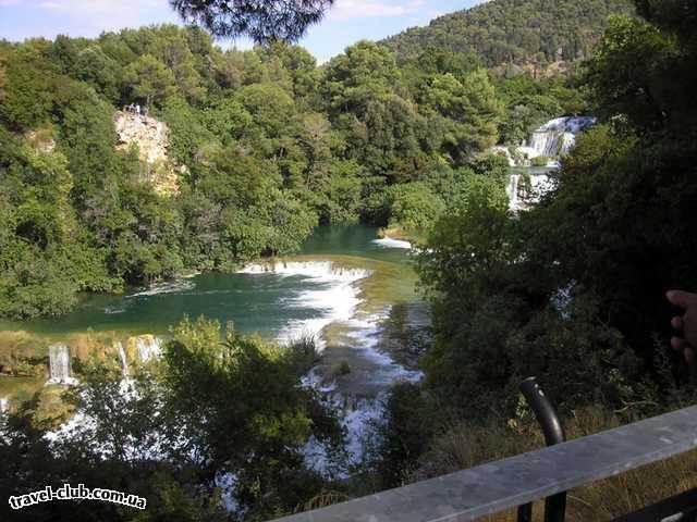  Хорватия  макарская ривьера, курорт башка вода  водопад крка