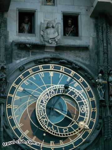  Чехия  Прага  Орлик  Прага. Староместкая площадь. Знаменитые часы.