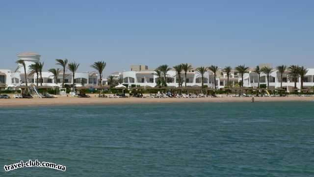  Египет  Хургада  Grand seas hostmark 5*  Вид на отель с пирса.