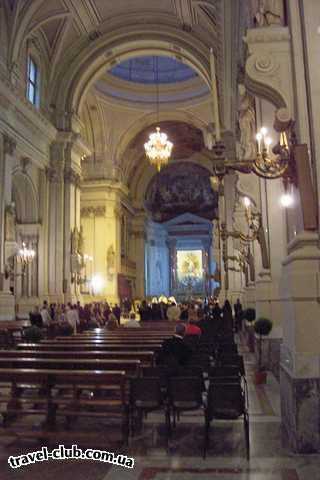  Италия  Сицилия  Палермо.Интерьер Кафедрального собора.