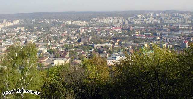  Украина  Львов  Вид на город с "Высокого замка"
