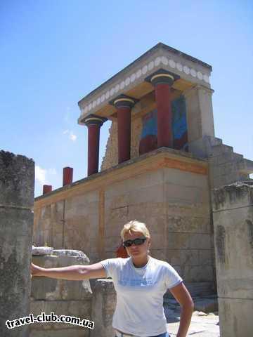  Греция  Крит, Ираклион  исторический памятник - развалины Кносского дворца