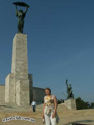  Венгрия  Будапешт  Rege  Будапешт. Монумент Освобождения на вершине горы Гелле