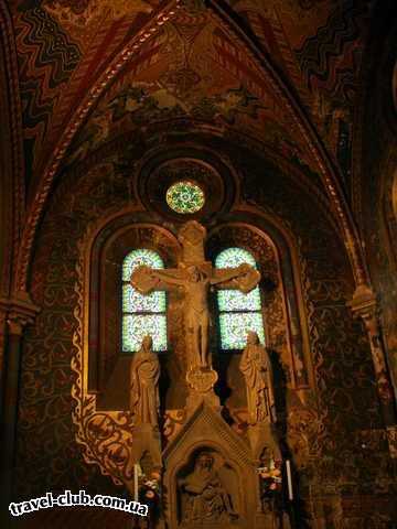  Венгрия  Будапешт  Rege  Будапешт. Внутреннее убранство церкви Матяша.