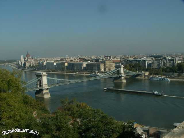  Венгрия  Будапешт  Rege  Будапешт. Вид на Парламент и Цепной мост от Королевско