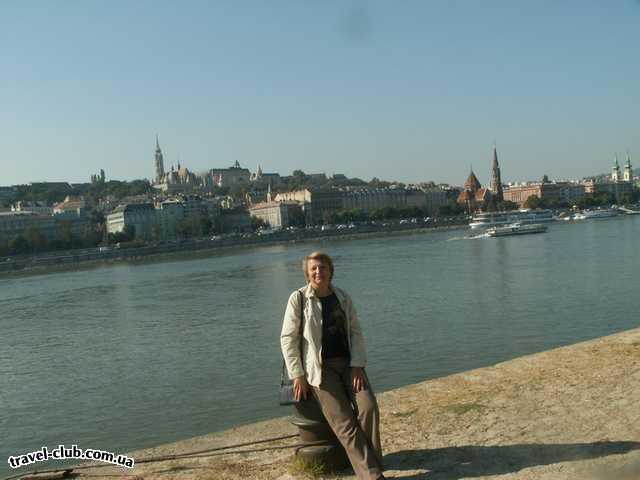  Венгрия  Будапешт  Rege  Будапешт. Вид на Крепость с набережной Дуная