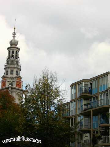  Голландия  Амстердам  зайдеркерке, или Южная Церковь, построенная в 1603 году, -