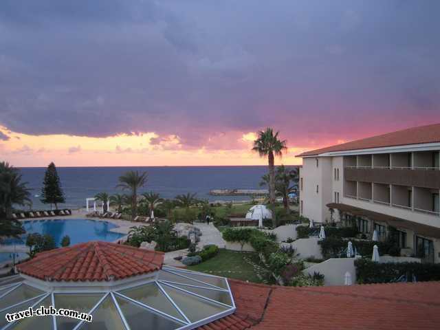  Кипр  Пафос  Paphos Amathus beach  Закат.