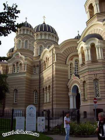  Латвия  Рига  Православный Кафедральный собор.