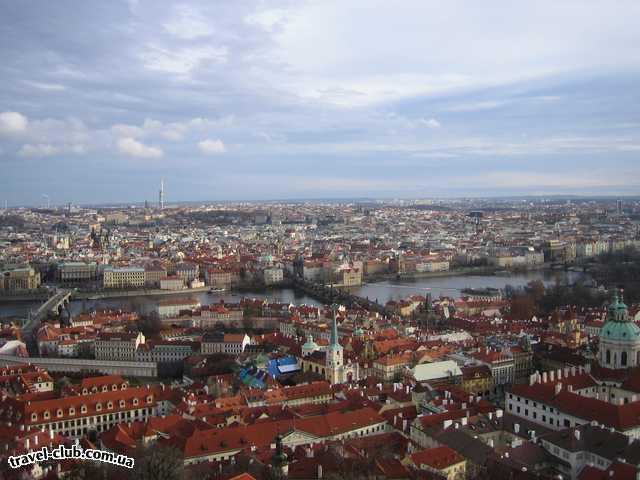  Чехия  Прага  Вид на город