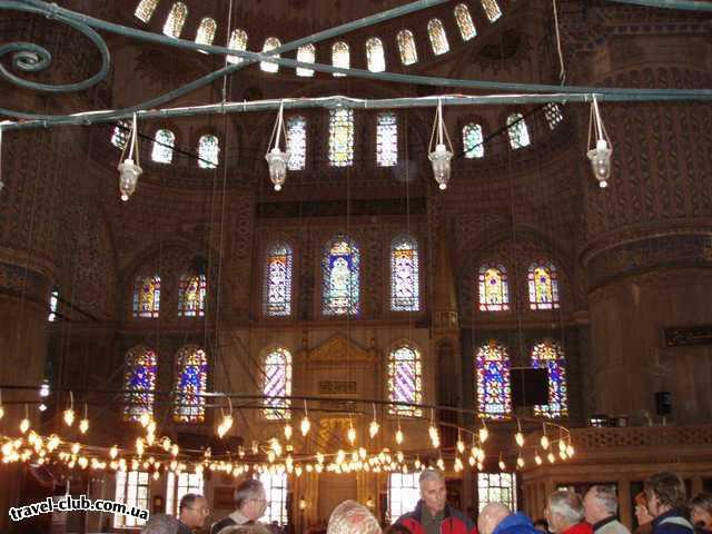  Турция  Стамбул  мечеть Султан Ахмет интерьер