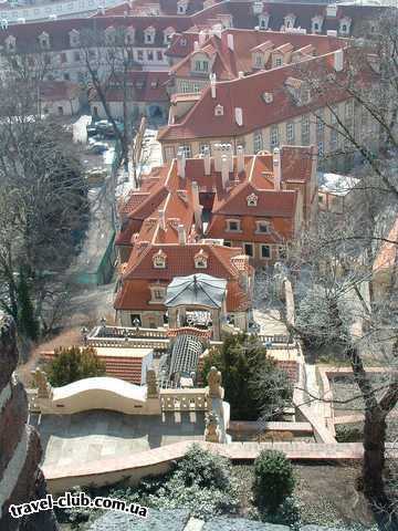  Чехия  Прага  Черепичные крыши Праги