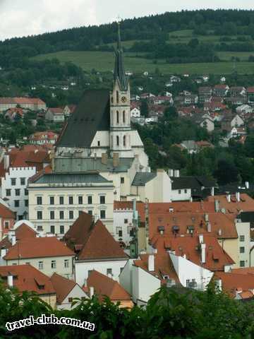  Чехия  Прага  Орлик  Чешский Крумлов - вид на город с колокольни