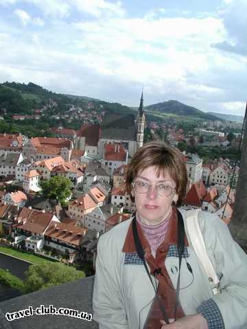 Чехия  Прага  Орлик  Чешский Крумлов - вид на город с колокольни