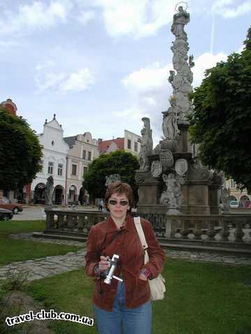  Чехия  Прага  Орлик  Тельч - чумной столб на площади