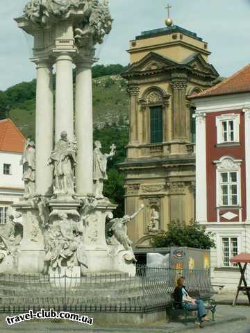  Чехия  Прага  Орлик  Микулов - главная площадь города