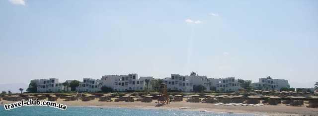 Египет  Хургада  Sofitel 4*  Вид на корпуса и пляж Софителя