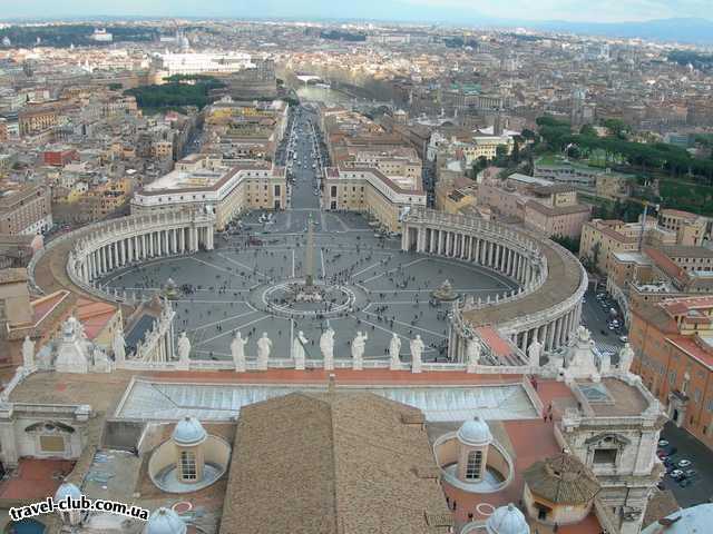  Италия  Рим  рим, ватикан, вид с собора Св. Петра февраль 2007