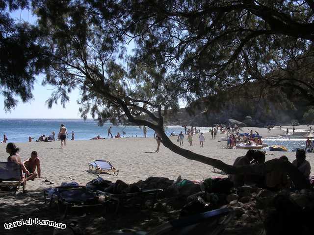  Греция  Пляж в Превели. <br />
Красиво, но грязновато, слишком зас