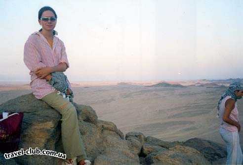  Египет  Хургада  Desert rose 5*  Чудейснейший пейзаж - закат солнца в пустыне!