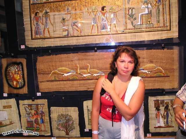  Египет  папирусовая лавка