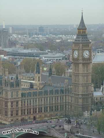  Англия  Лондон  Views from London Eye<br />
House of Parliament