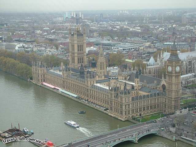 Англия  Лондон  Views from London Eye<br />
Parliament House