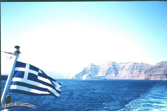  Греция  Крит, Ираклион  Приближаемся к острову Санторини