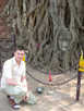 > Таиланд > Аютхайя  Храм Wat Mahathan Чудо можно сказать - голова Буды оплетенна
