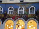  Австрия  Вена  Kolping-Wien-Zentral  Фреска на одном из домов на Кертнерштрассе