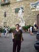> Италия > Флоренция  На площади Синьории около копии «Давида» Микеланджело