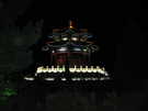  Китай  Удалянчи  Пагода ночью.