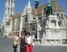  Венгрия  Будапешт  Argo  Церковь Матяша и вид на памятник Святому Иштвану сзади