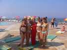  Турция  Кушадасы  Pine Bay Beach Club HV-1  с аниматором Юлей перед утренней гимнастикой