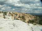  США  New Mexico  Национальный парк El Morro - долгая дорога по вершине хреб