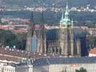  Чехия  Прага  Фрайденрайх  Вид с Петержинской башни на собор св.Витта