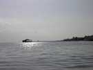  Тунис  Монастир  Houda Golf Beach  снимок против солнца на причал для лодок