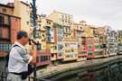  Испания  Жерона.Самый живописный квартал города на реке Оньяр.В