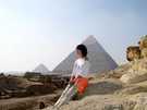 > Египет > Хургада > Sultan beach 4*  Ксюха на фоне пирамид