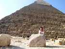 > Египет > Хургада > Sultan beach 4*  Ксюха на фоне пирамид
