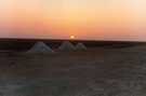 > Тунис > Хаммамет  дивный рассвет в пустыне над соланчаковыми озерами
