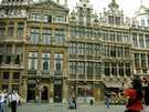> Бельгия > Брюссель  Площадь Гран-Плас. Старинные дома 17 века, где помещалис