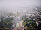 > Франция > Париж  Вид на дворец Шайо и пл. Трокадеро с высоты 274 м. 3-го уро