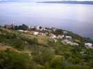 > Хорватия > макарская ривьера, курорт башка вода  панорама бреллы сверху