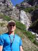 США  Америка  красивый водопад недалеко от дома - Provo, Utah