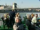 > Венгрия > Будапешт > Rege  Будапешт. Вид на Цепной мост с борта кораблика