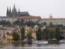  Чехия  Прага  Градчаны, вид с берега Влтавы